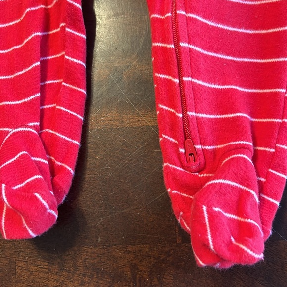 Baby Holiday One Piece Footed Zip Up Sleeper 6 Months EUC Santa Holiday - Picture 5 of 13